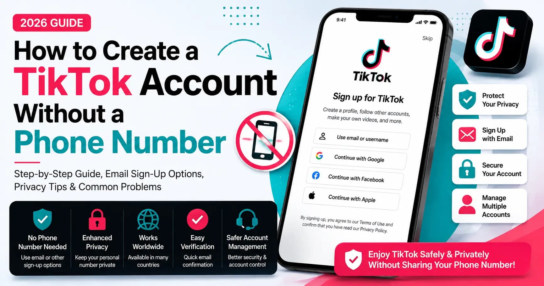 How to Create a TikTok Account Without a Phone Number