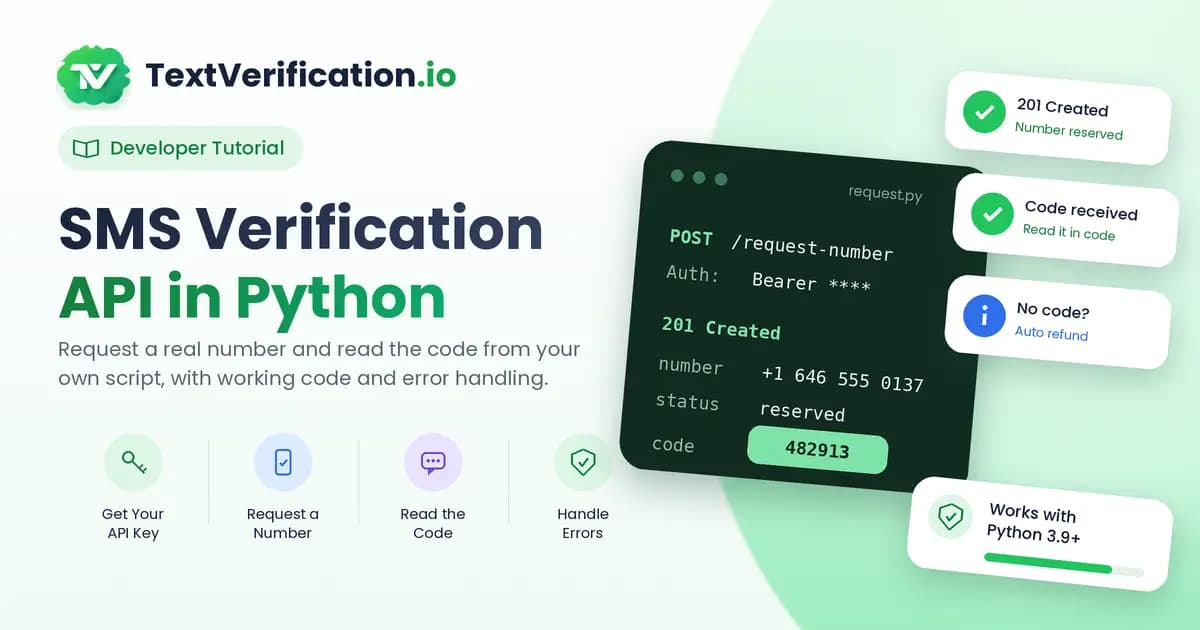 SMS Verification API in Python: A Step-by-Step Tutorial